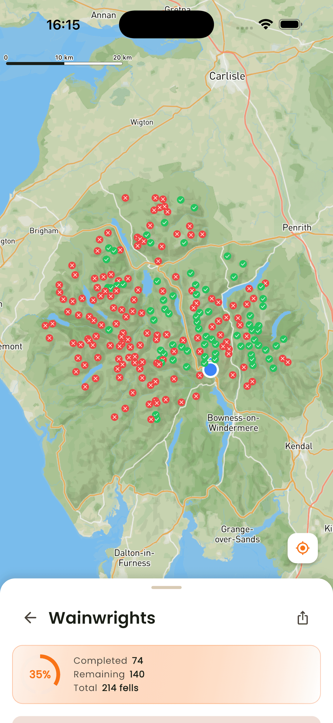 TrailWise mobile app