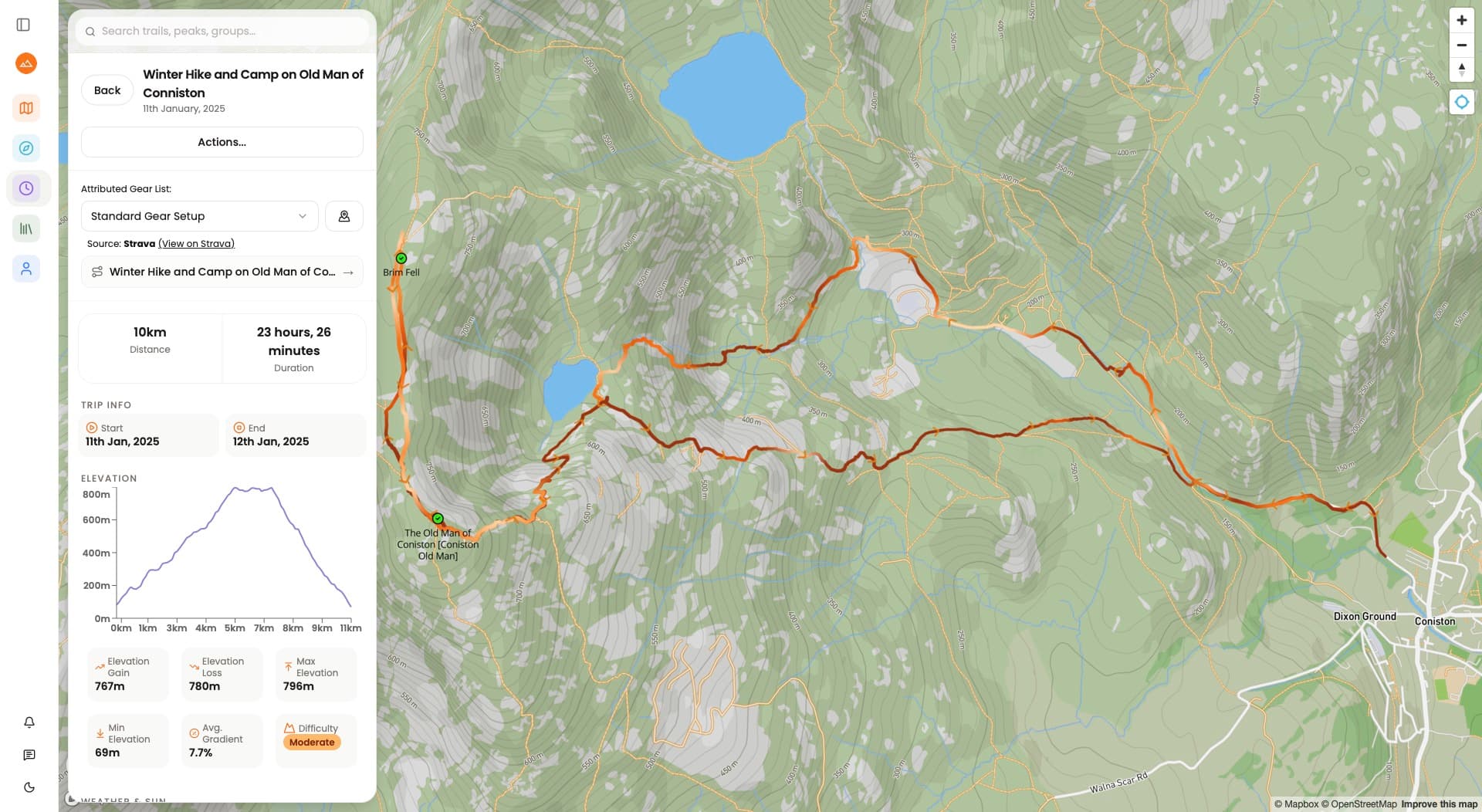 TrailWise web platform